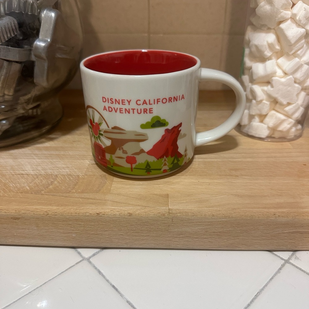 Disney California Adventure Mug - Red and White